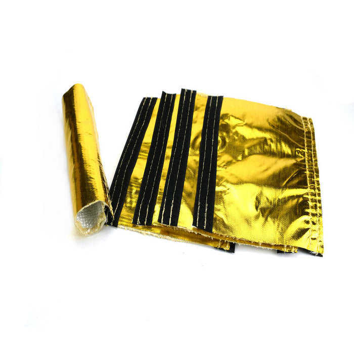 Gold Heat Reflective Sleeve Shield for Wire and Tubing